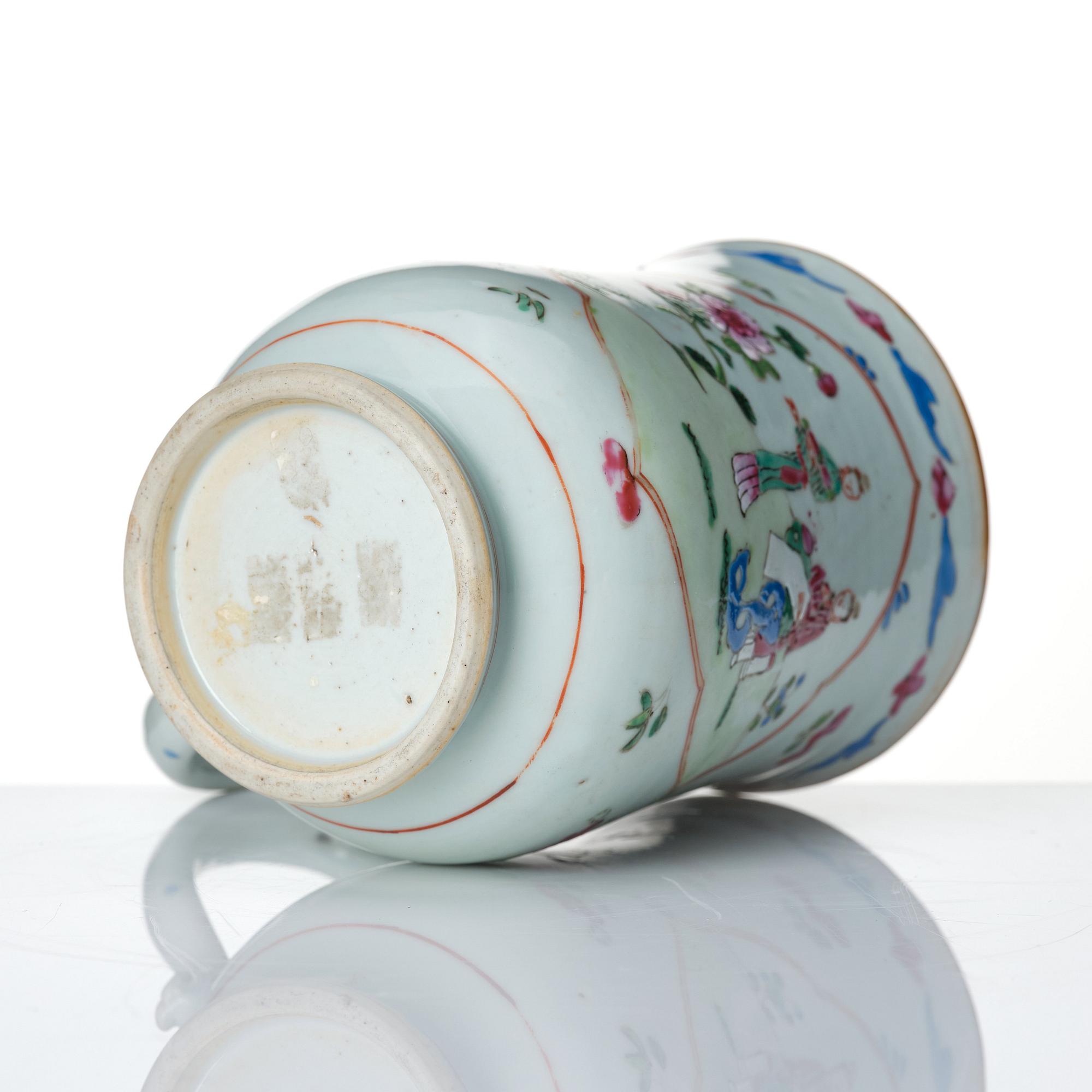 A famille rose jug, Qing dynasty, Qianlong (1736-95).