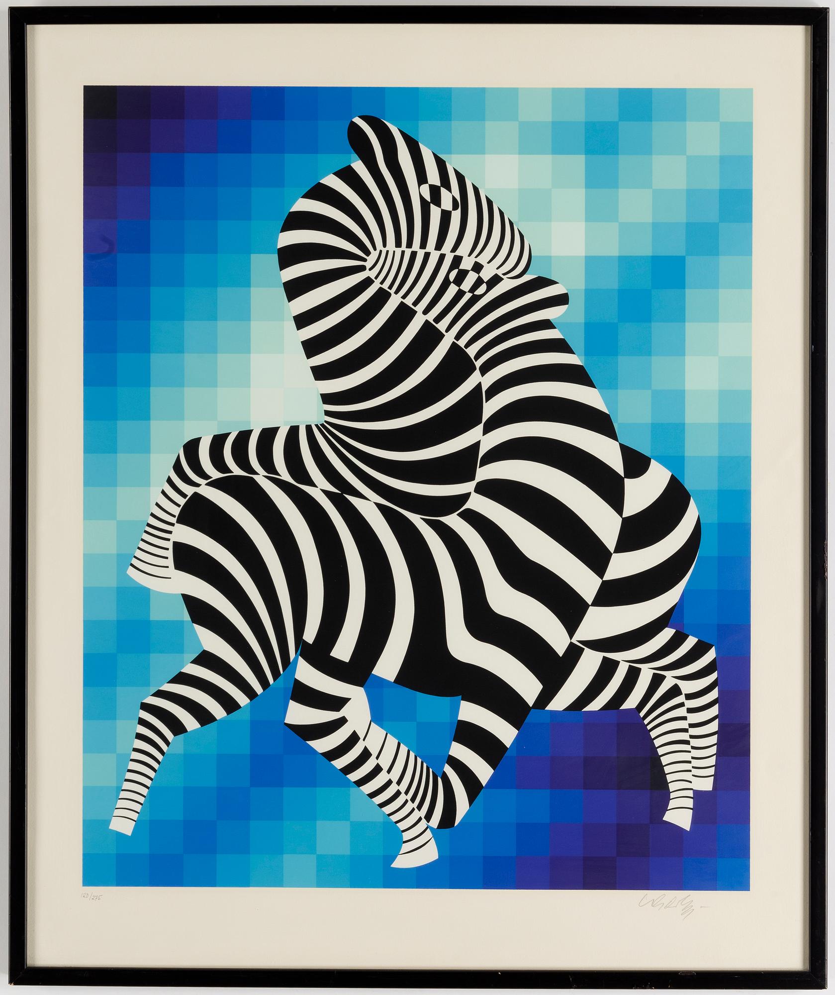 Victor Vasarely, silkscreen, 1987, signed and numbered 123/275.