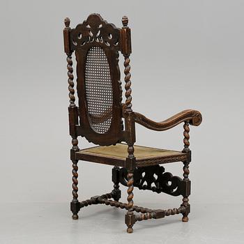 KARMSTOL, barockstil, omkring sekelskiftet 1900.