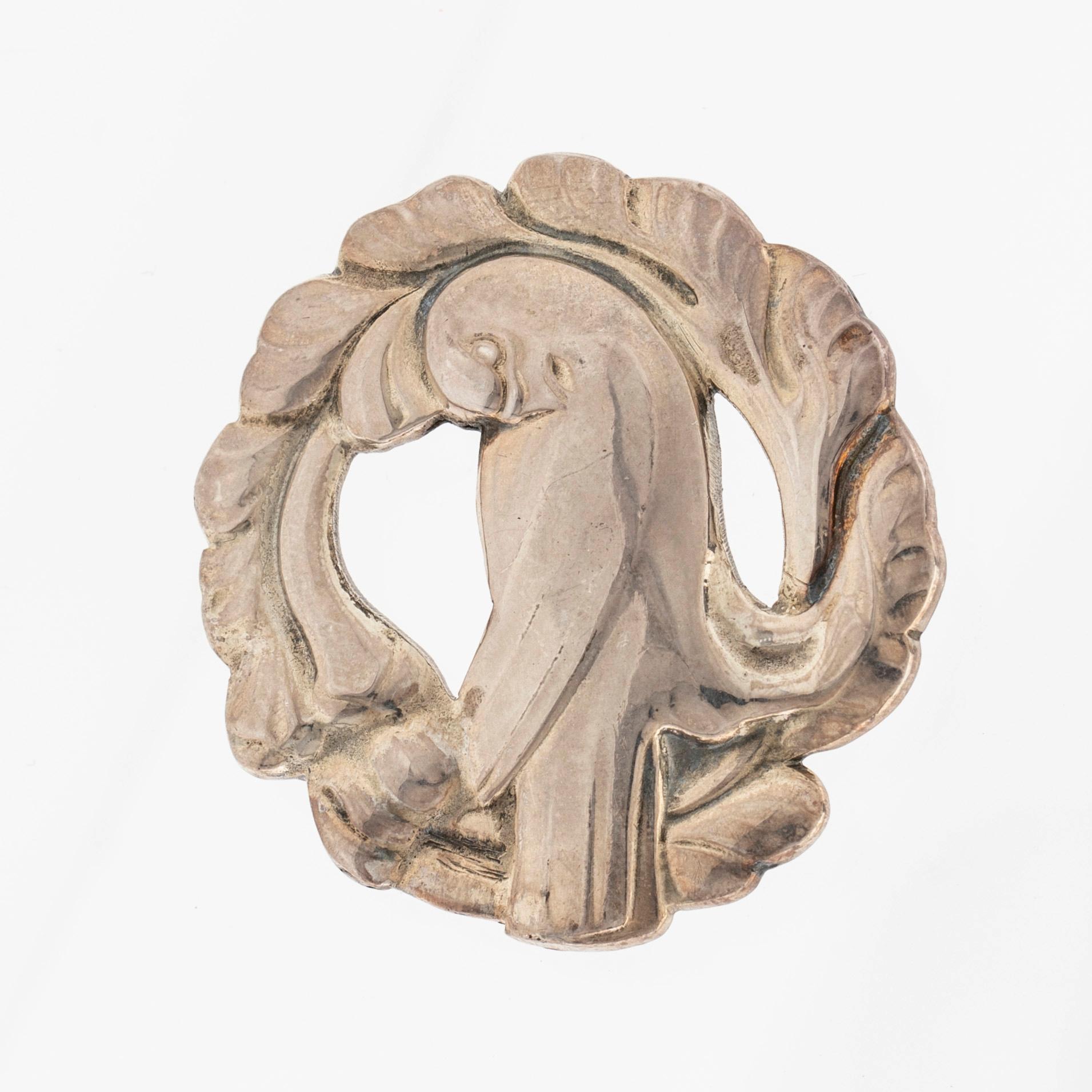 Georg Jensen, Brosch, sterling silver, Danmark.