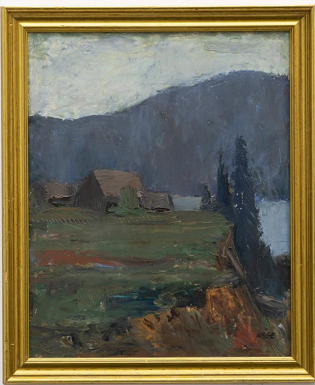Wilhelm Kåge, Landscape with cottages.