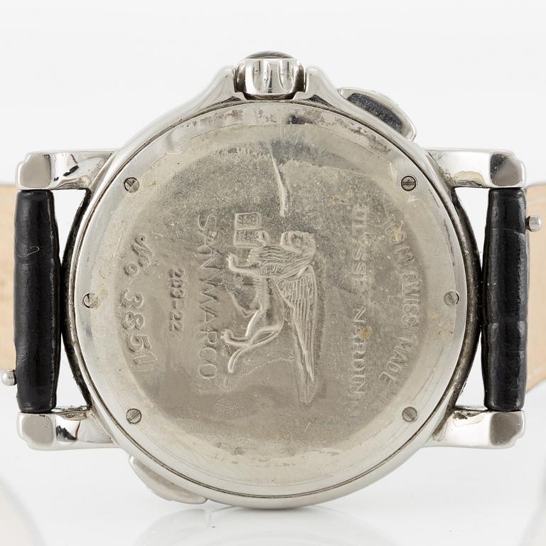 Ulysse Nardin, San Marco, GMT, wristwatch, 40 mm.