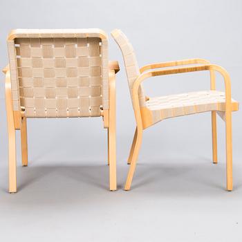 ALVAR AALTO, A pair of 'model 45' armchairs for Artek.