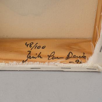 MONIKA LARSEN DENNIS, Multiple mixed media on canvas signed 48/100 dated -96 on verso.