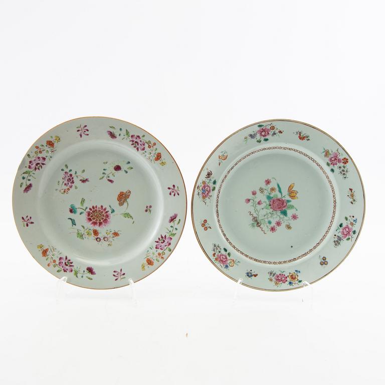 Plates 4 pcs China 18th century porcelain.