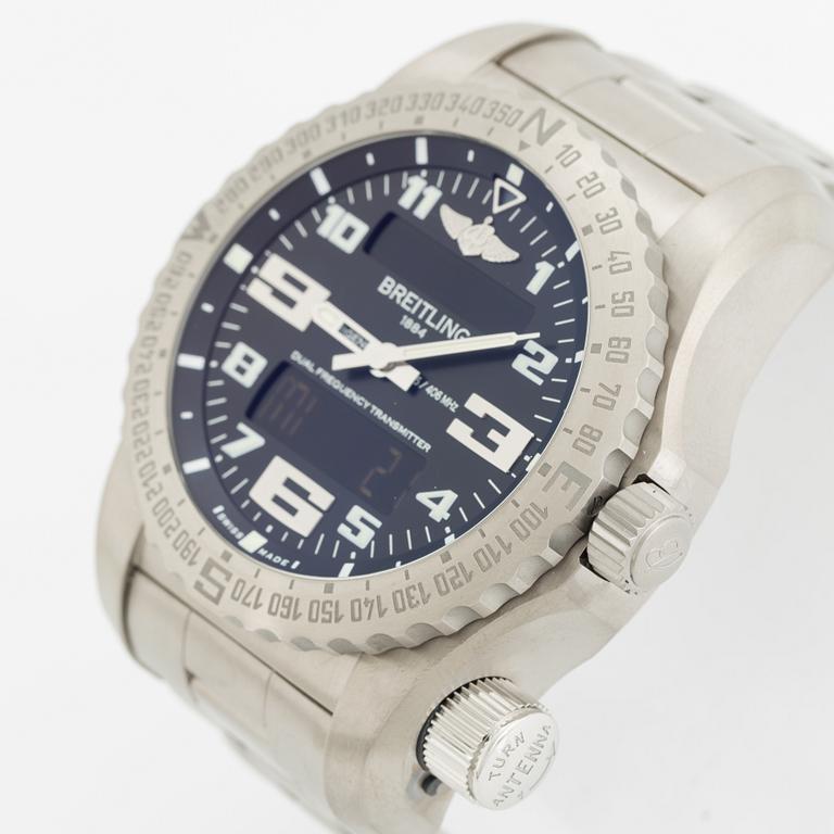 Breitling, Emergency II, wristwatch, 51 mm.