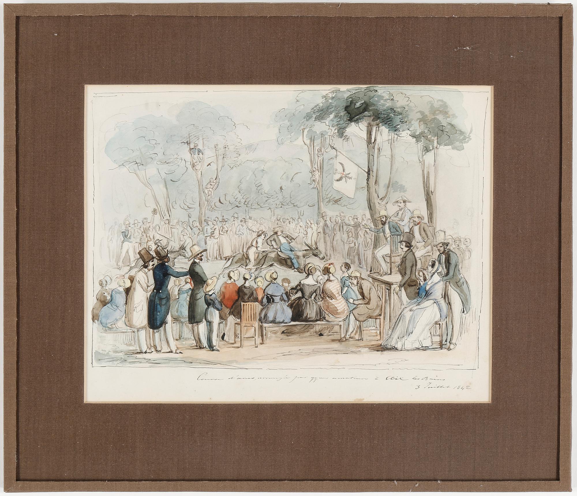 FRITZ VON DARDEL, tillskrivna, 2 st, akvareller, osignerade.