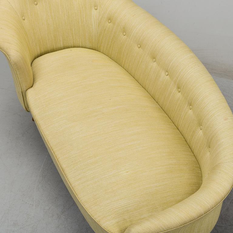 A 'Lustgården' chaise lounge by Kerstin Hörlin Holmquist, by Nordiska Kompaniet, Sweden, designed in 1958.