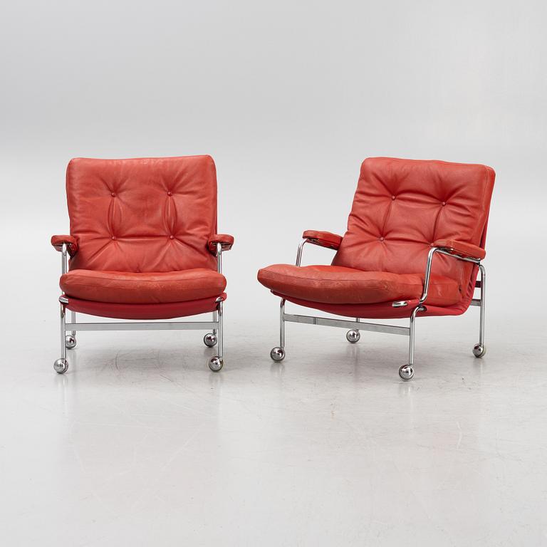 Bruno Mathsson, fåtöljer, ett par, "Karin", Dux.