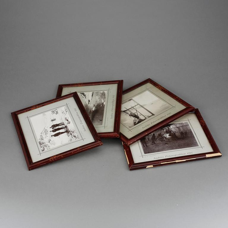 G & H HASSELBLAD, 4 st fotografier från Andrées polarexpedition 1897.
