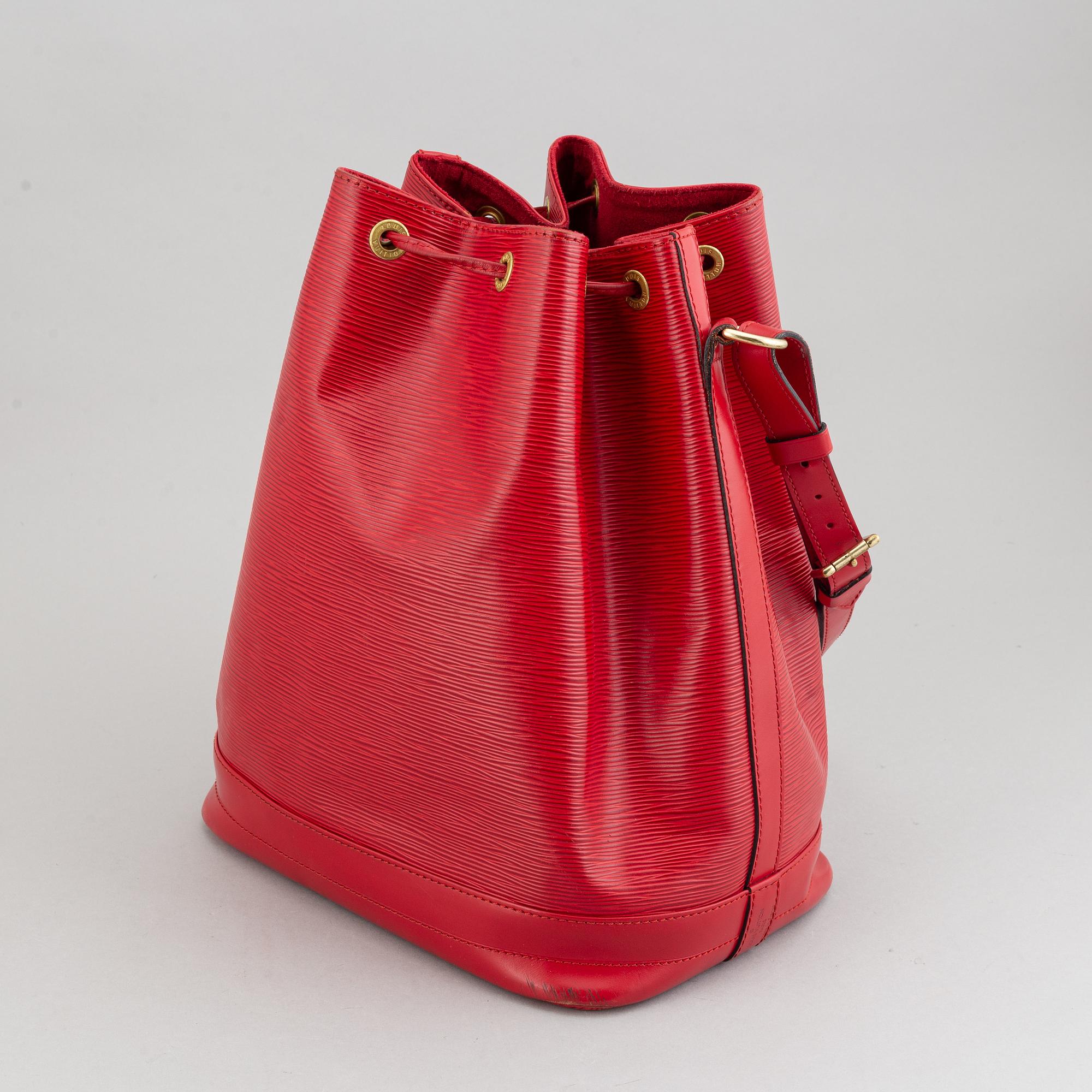 Louis Vuitton, a red Epi 'Noé' handbag, 1995.