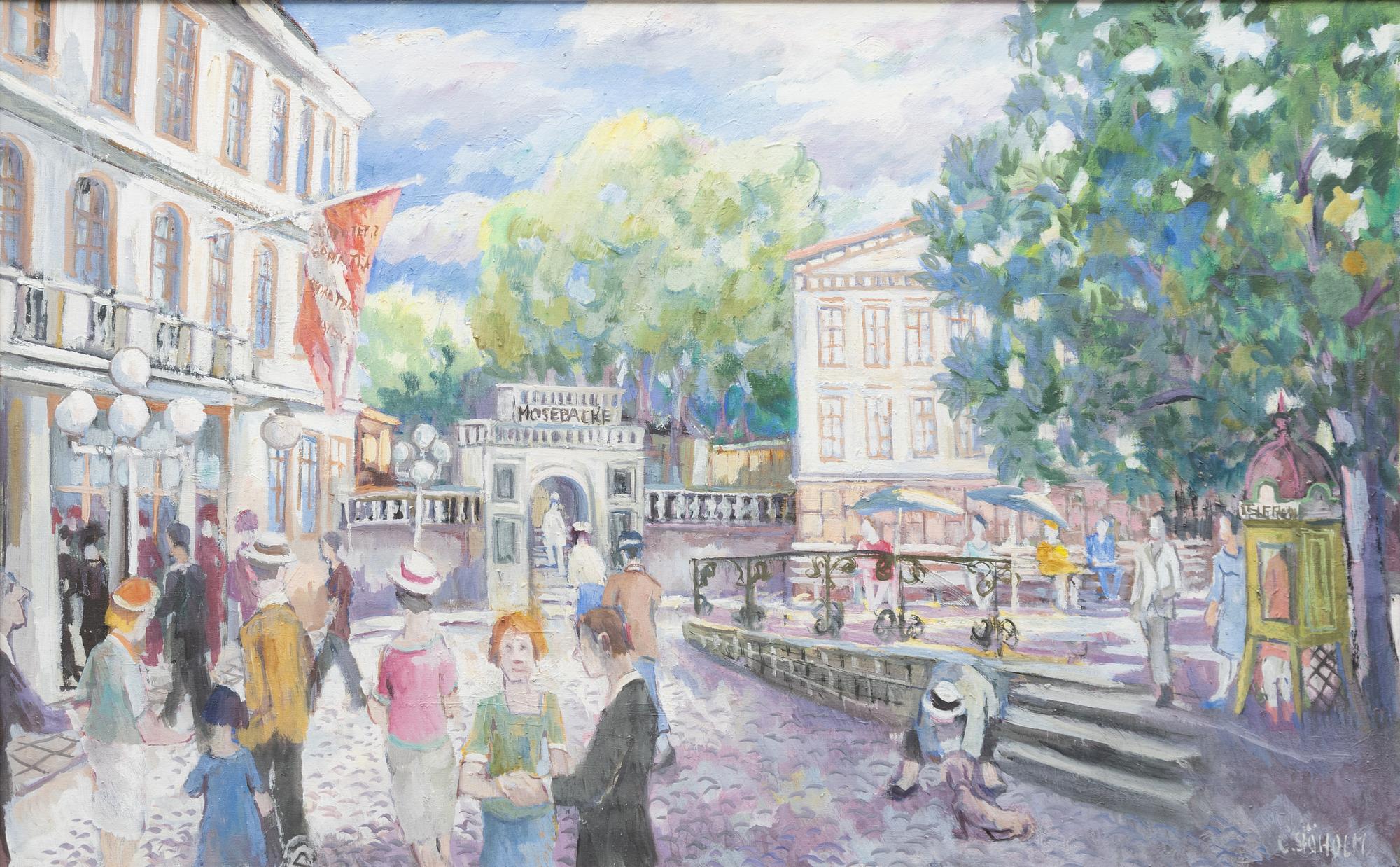 Charles Sjöholm, Mosebacke torg.