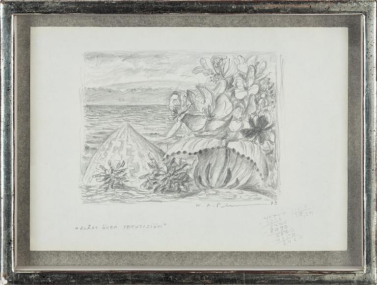 Karl Axel Pehrson, pencil drawing, signed and dated -78.