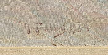 Anton Genberg, winter landscape.