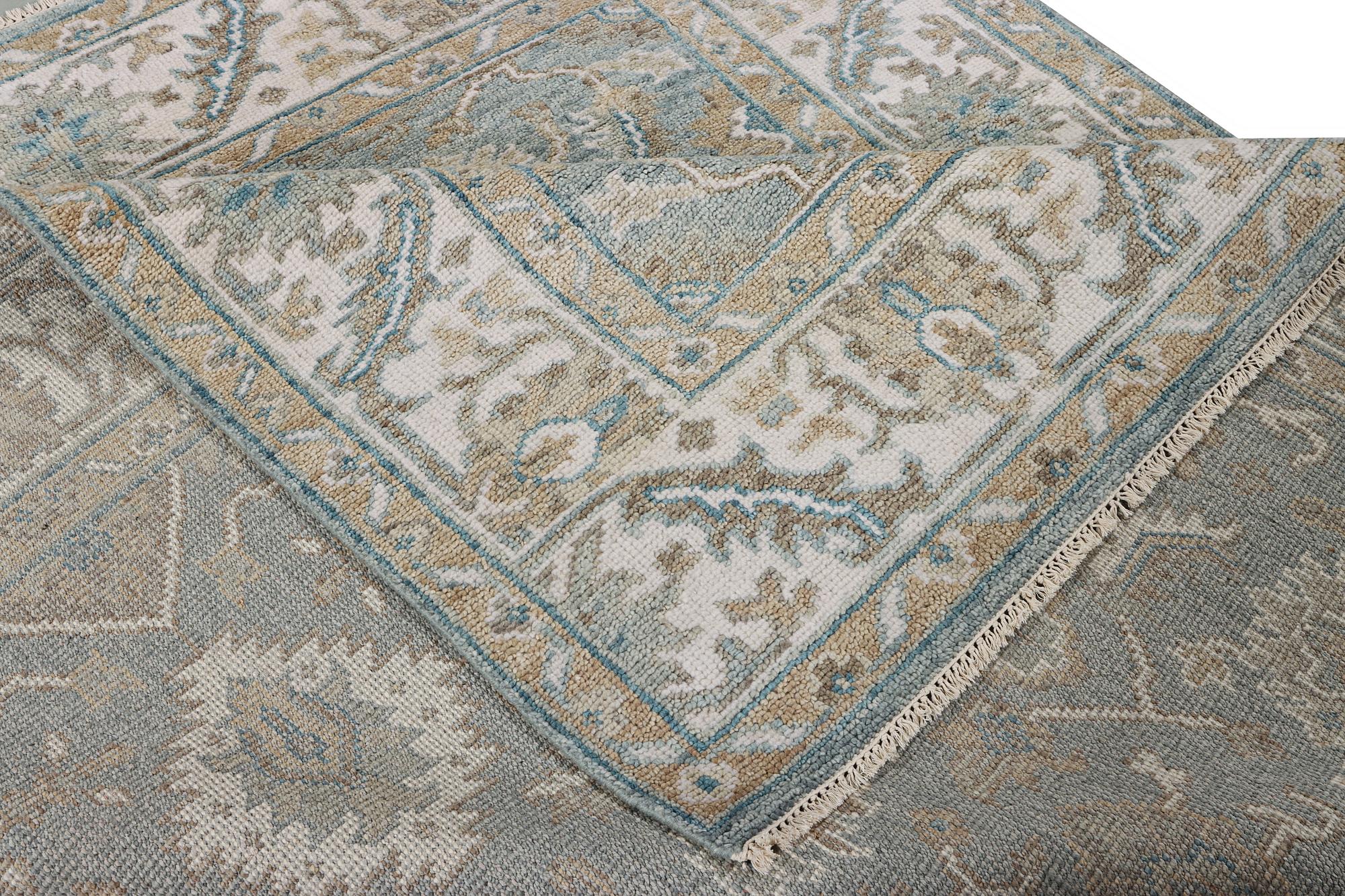 An oriental carpet with Mamluk design, c. 304 x 249 cm.