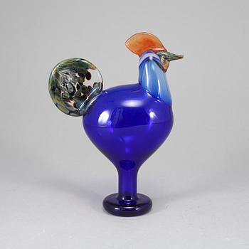 OIVA TOIKKA, LASILINTU, "Juhlakukko", signeerattu O. Toikka, Nuutajärvi 1997 25 v.