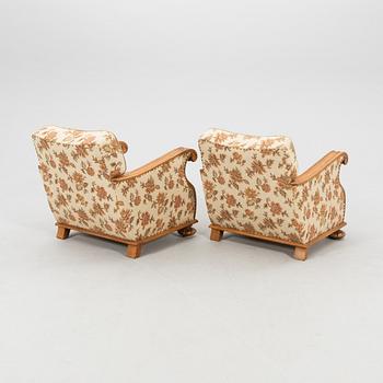 Chairs, a pair of Art Deco from the first half of the 20th century.