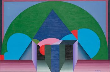 Juha Soisalo, oil on board, signed and dated -72.