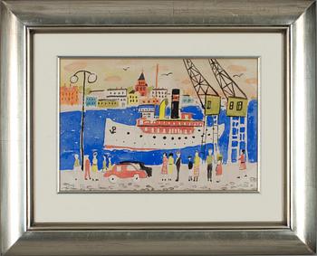 HÅKAN BRUNBERG, akvarell och blyerts, sign.