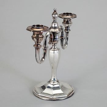 KANDELABER, silver, Oscar Sjögren, Göteborg 1929.
