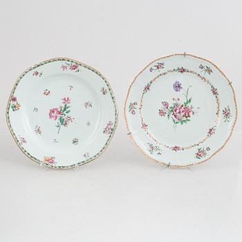 15 pieces of Chinese porcelain, the Qing dynasty, 18th-19th century.