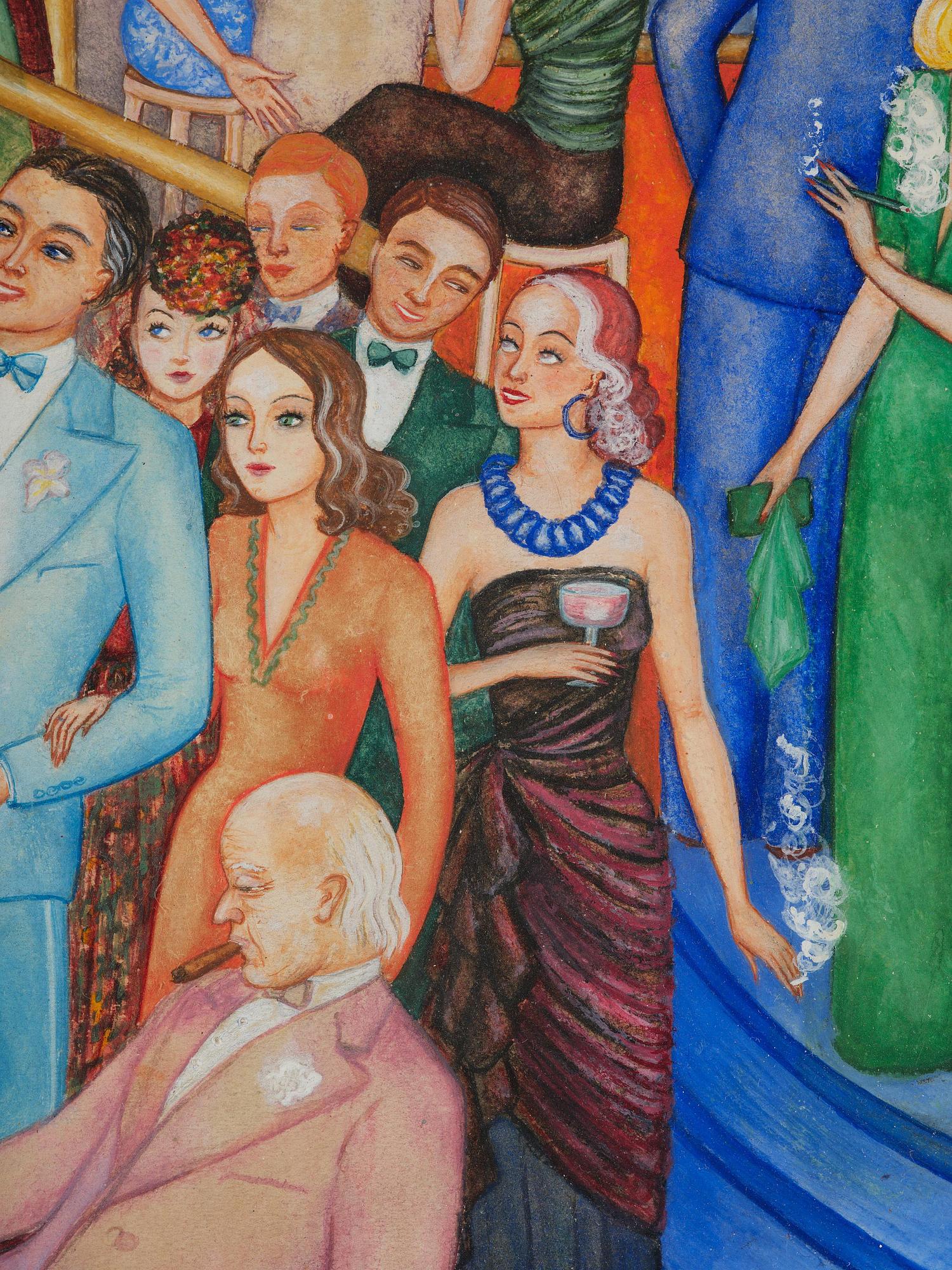 Ingrid von Dardel, Festive gathering.