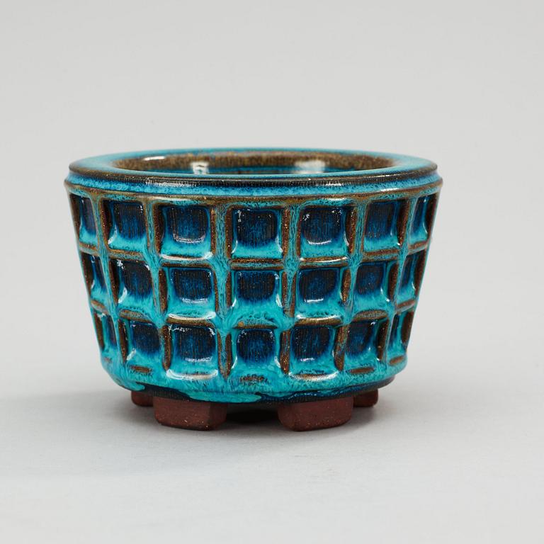 A Wilhelm Kåge 'Farsta' stoneware bowl, Gustavsberg Studio 1955.