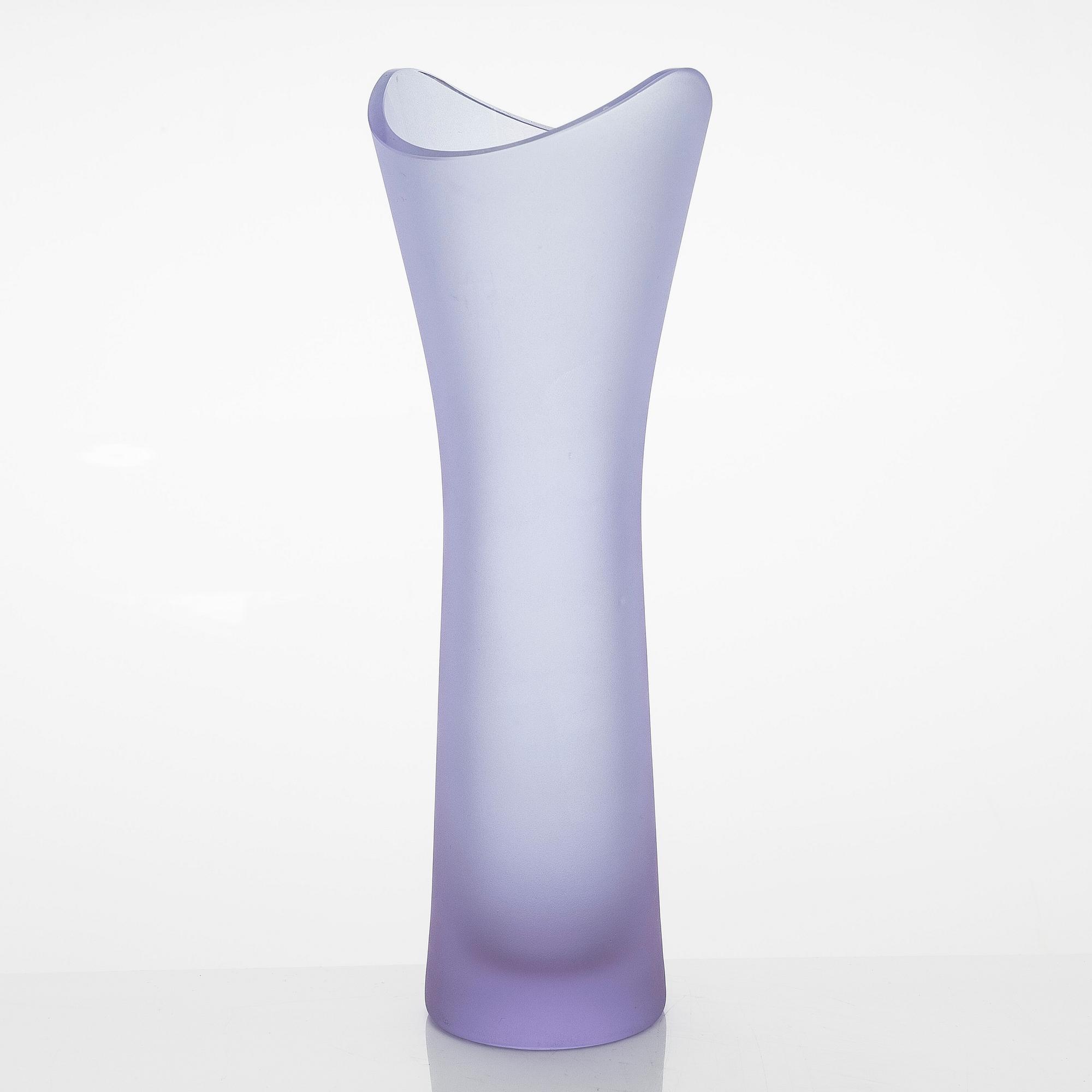 Helena Tynell, vas, signerad Helena Tynell Riihimäen Lasi Oy, 1950-tal.