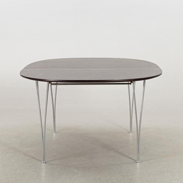 A SUPERELLIPS TABLE IN WENGE. BRUNO MATHSSON AND PIET HEIN for FRITZ HANSEN.