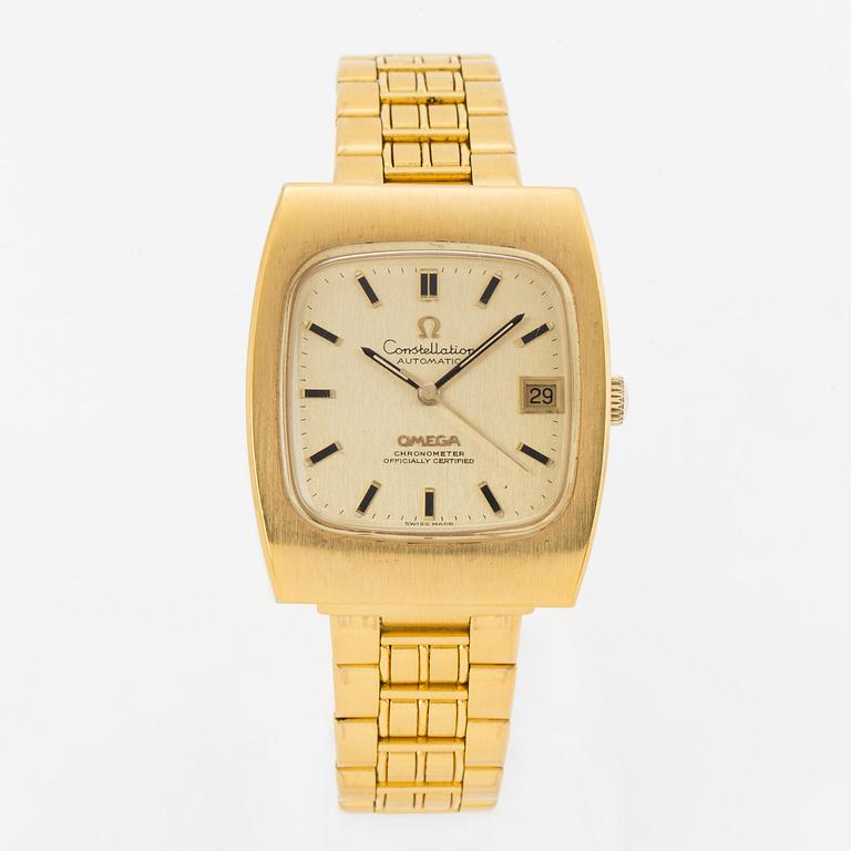 OMEGA, Constellation, Chronometer, wristwatch, 33 x 39,5 mm,