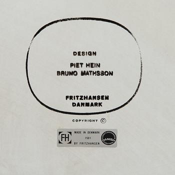 Bruno Mathsson & Piet Hein, dining table, "Superellips", Fritz Hansen, Danmark.