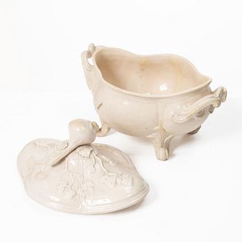 A Rococo tureen with cover, probably Marieberg, 18th Century.
