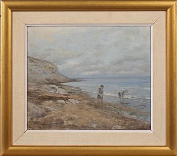 VICTOR FORSELL, olja på pannå, signerad.