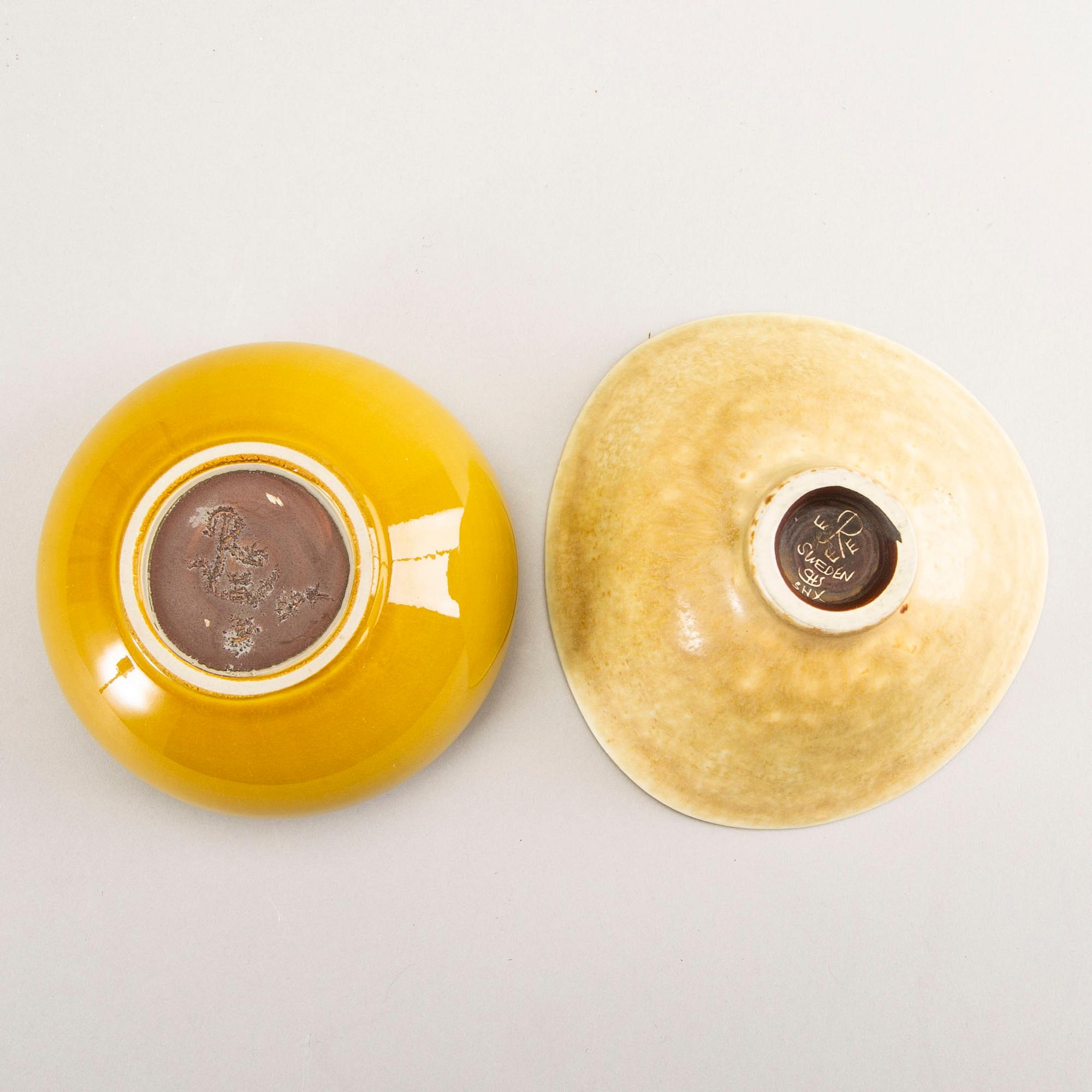 Carl-Harry Stålhane, a set of two Rörstrand bowls.