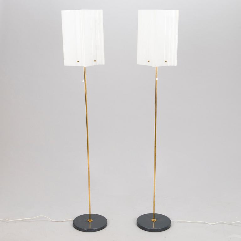 YKI NUMMI, a pair of 1960s '30-008' floorlamps for Orno. Finland.