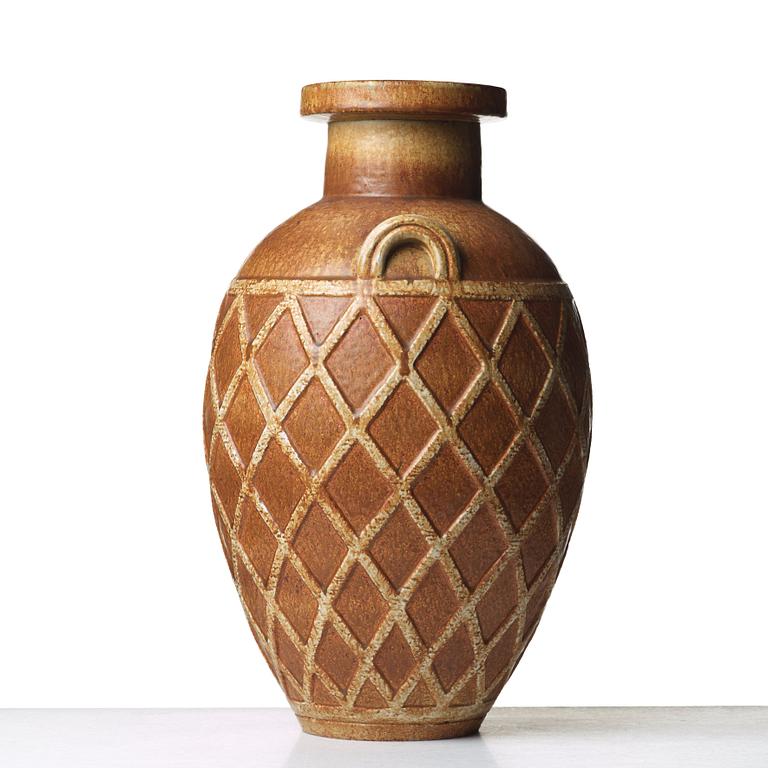 Gunnar Nylund, a stoneware floor vase, Rörstrand, Sweden 1950's.