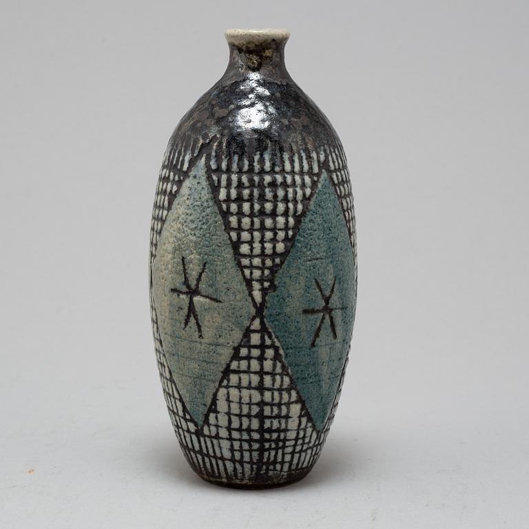 ANDERS BRUNO LILJEFORS, a stoneware vase from Gustavsberg studio, signed.