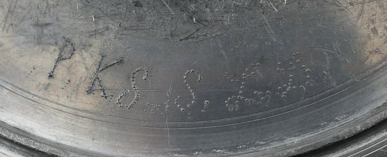 GRÖTSKÅL, tenn, Lorens Gustaf Krouthén, Karlshamn 1824-1834.