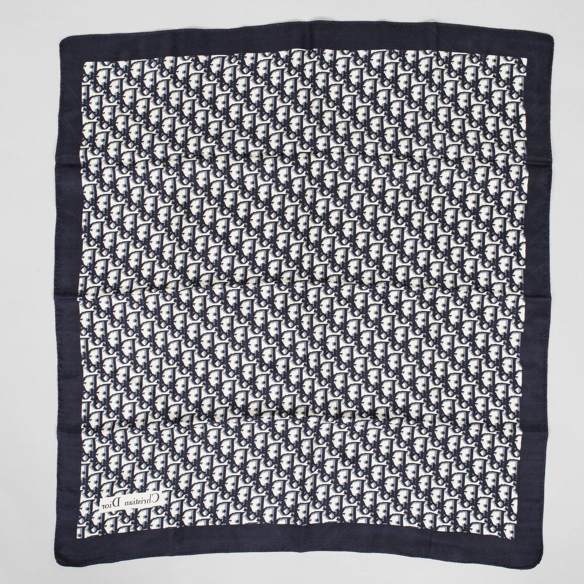 Christian Dior, a silk scarf and tie.