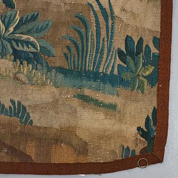 A TAPESTRY, tapestry weave, "A castle garden", ca 269 x 327 cm, France the beginning of the 18th century.