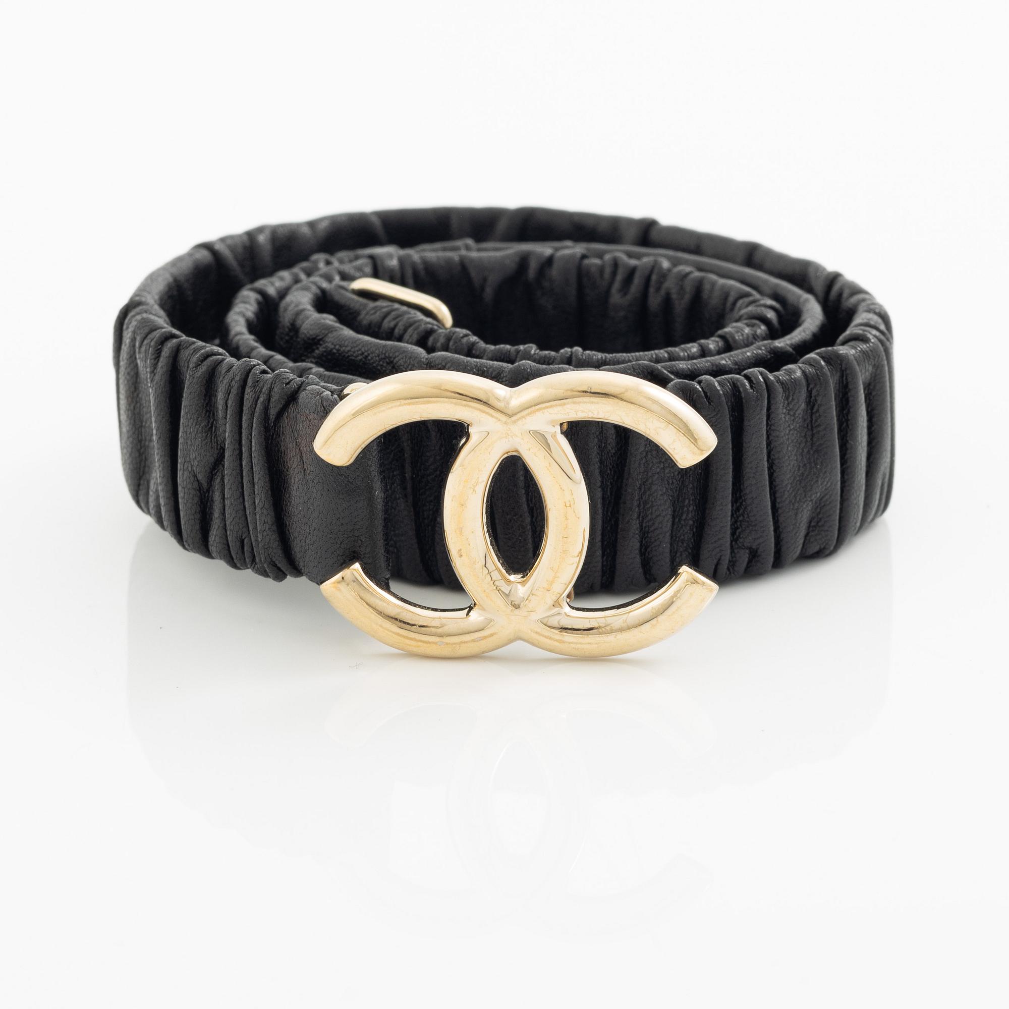 Chanel, skärp, storlek 70/28.