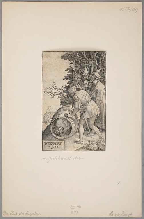GEORG PENCZ, gravyr, troligen 1500-tal.