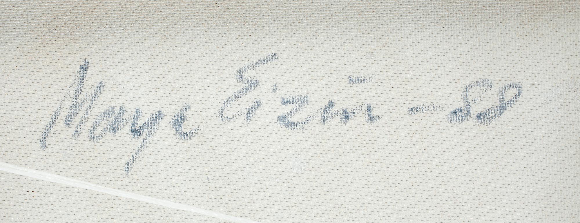 MAYA EIZIN ÖIJER, blandteknik, signerad och daterad -88 á tergo.