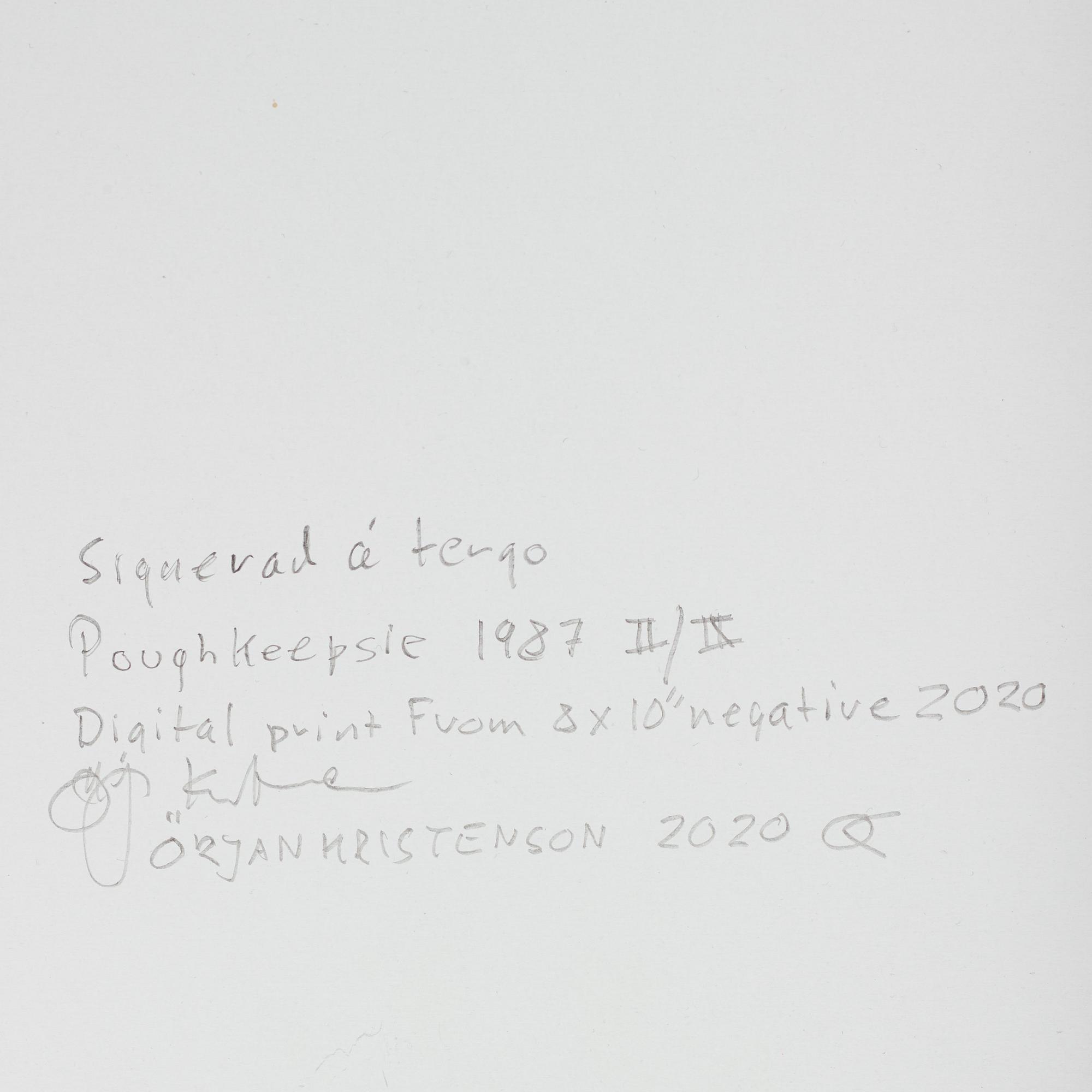 Örjan Kristenson, "Poughkeepsie", 1987.
