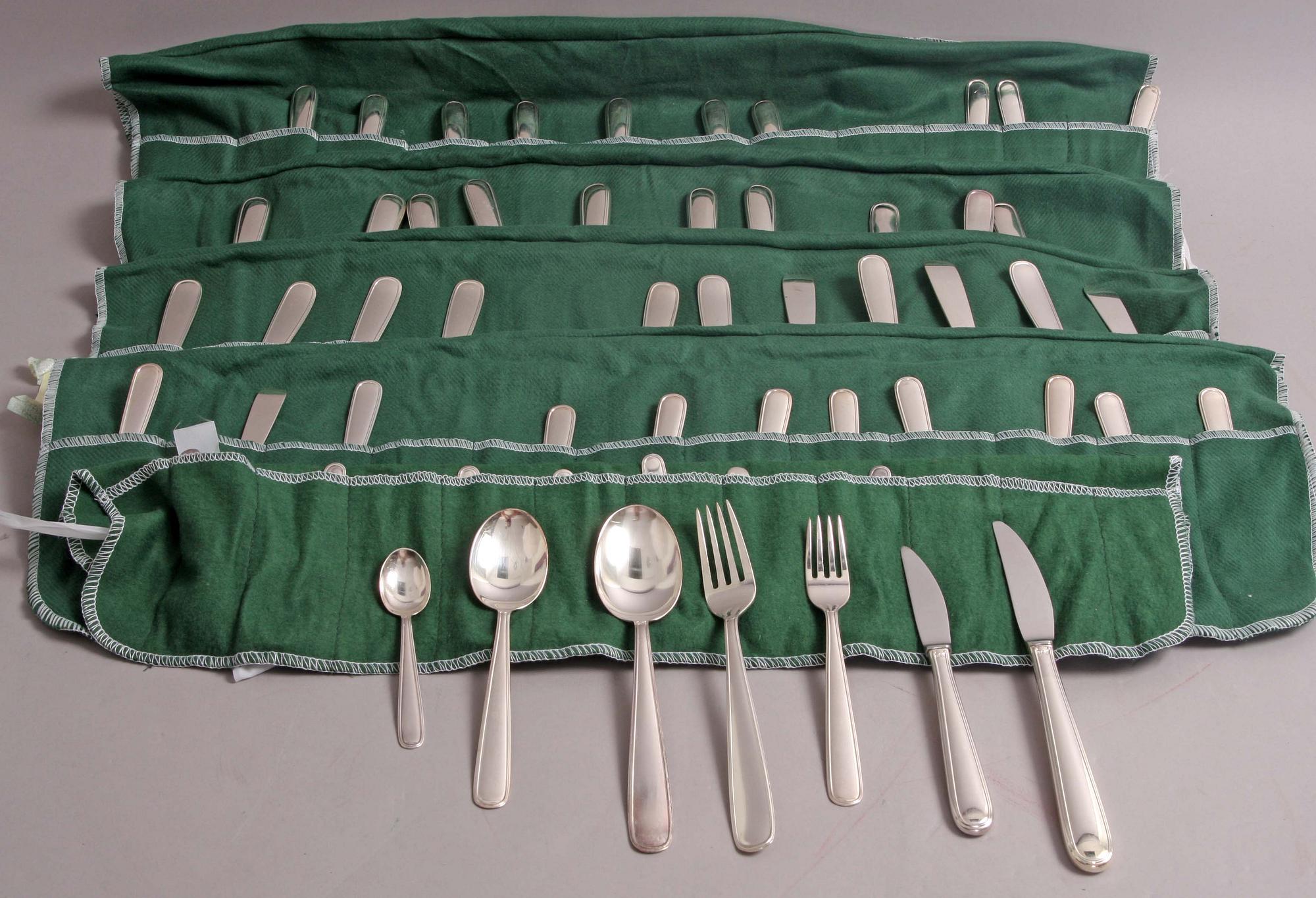 BESTICK, silver, 56 delar, "Ambassad", GAB.