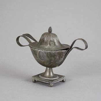 SOCKERSKÅL, tenn, sengustaviansk, Artedius, Norrköping 1800.