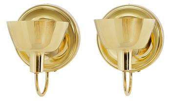 301. A pair of Josef Frank brass wall lamps, Firma Svenst Tenn.