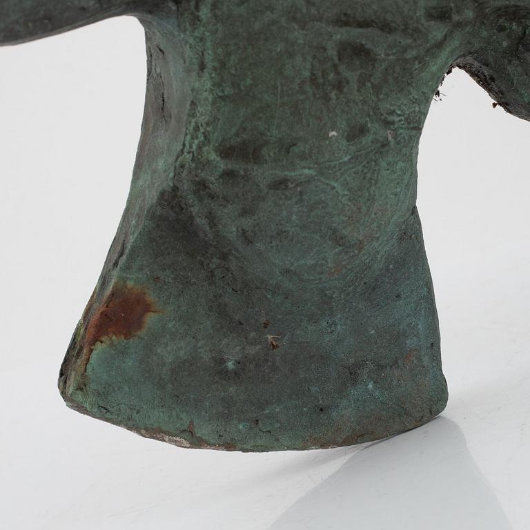 Ulf Tikkanen, sculpture, bronze, signed with initials.