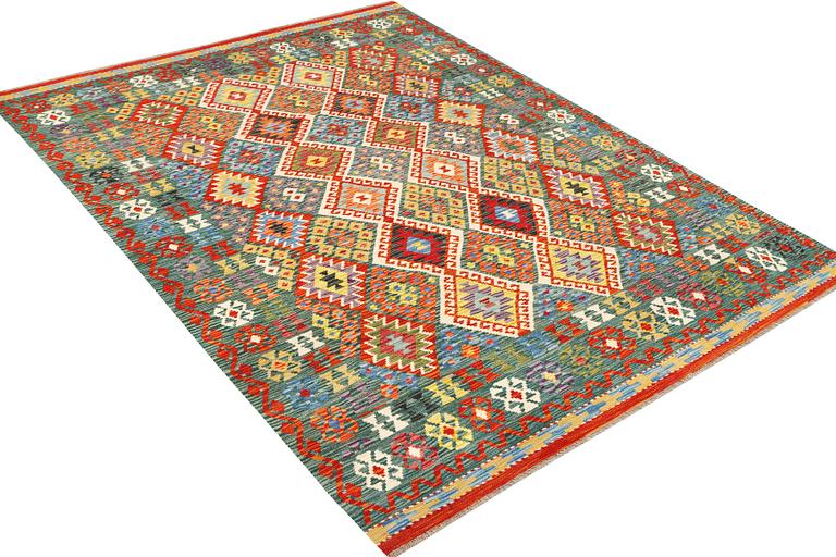 Matta, kelim, ca. 300 x 204 cm.