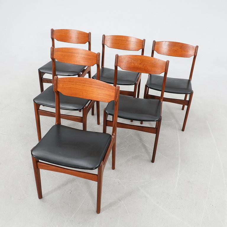 Erik Buch dining set, 7 pieces, G-plan, Denmark, 1960s.